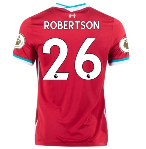 Liverpool Home Kit Soccer Jersey ANDREW ROBERTSON #26 2020/21